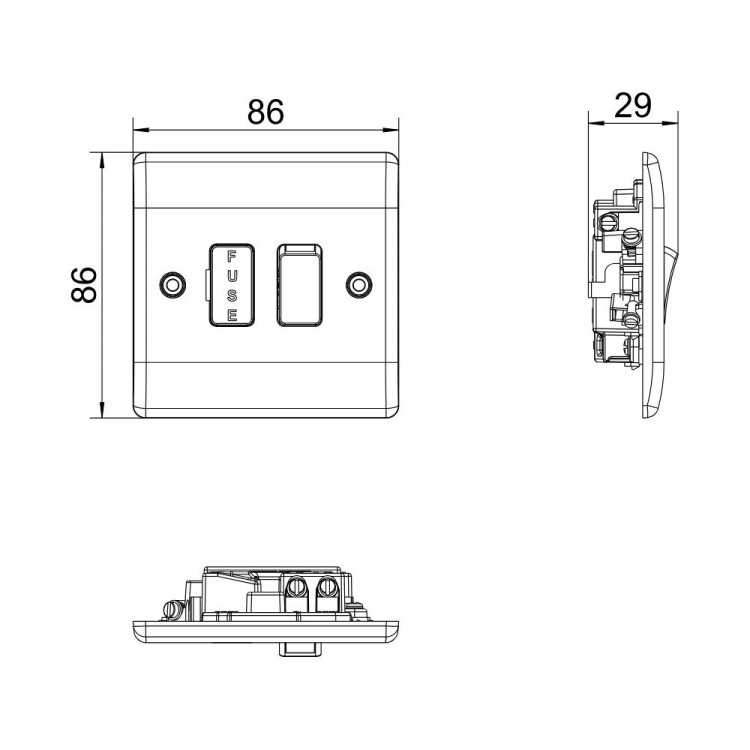 fused spur switch wiring diagram