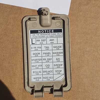 lexus is300 fuse box diagram