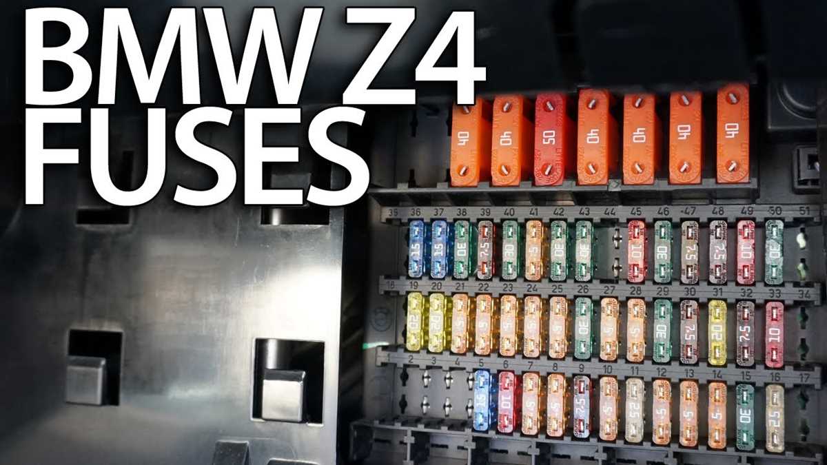bmw z4 e85 fuse box diagram