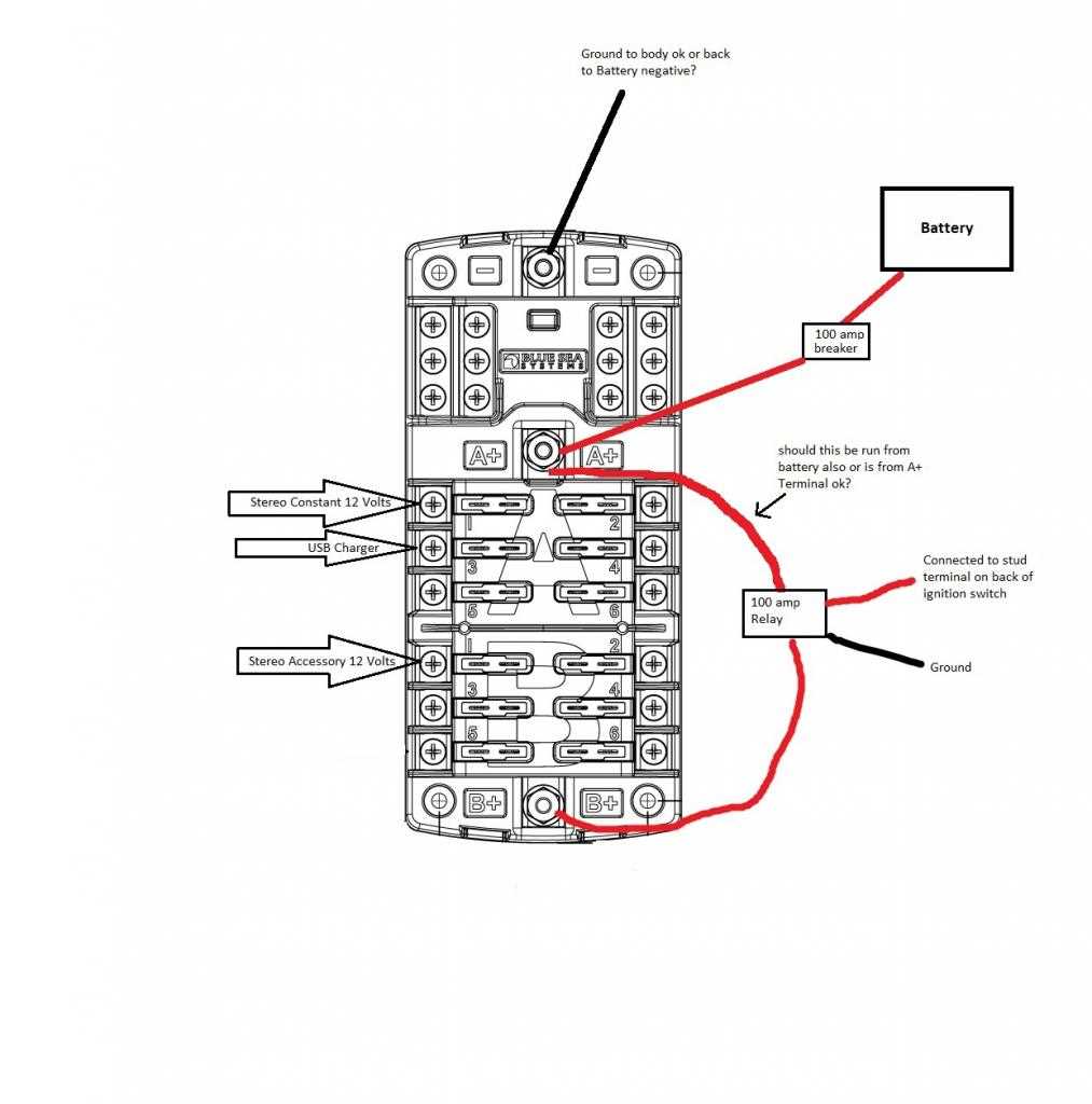 marine fuse block wiring diagram