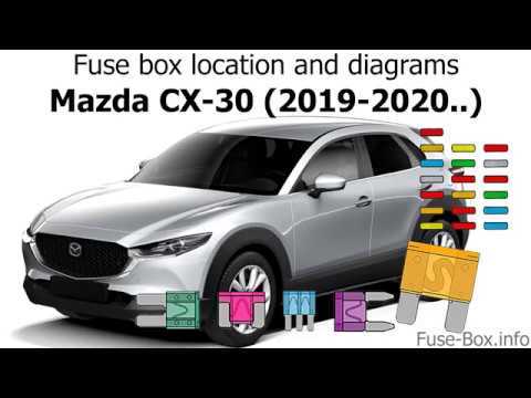 mazda cx 30 fuse box diagram