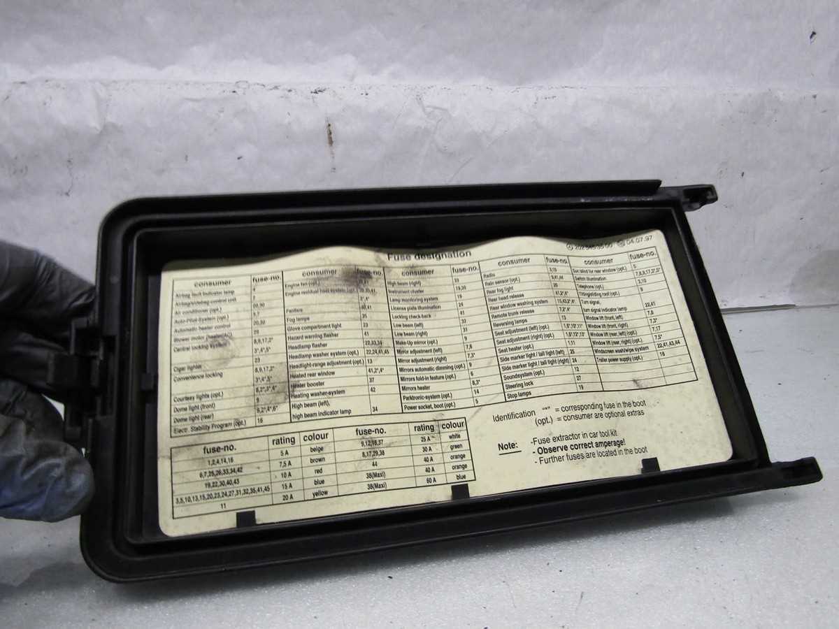 mercedes w202 fuse box diagram