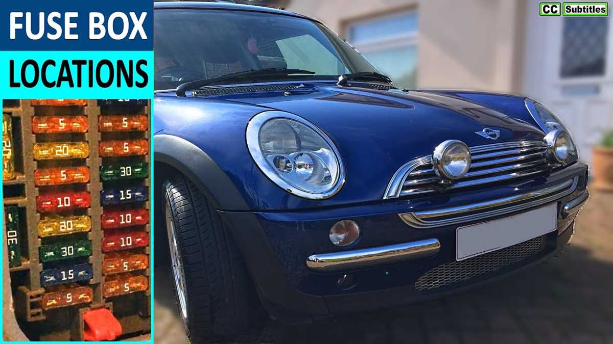 mini clubman fuse box diagram