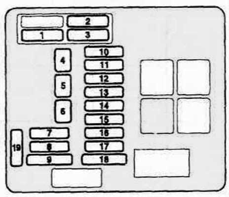 mitsubishi montero fuse box diagram