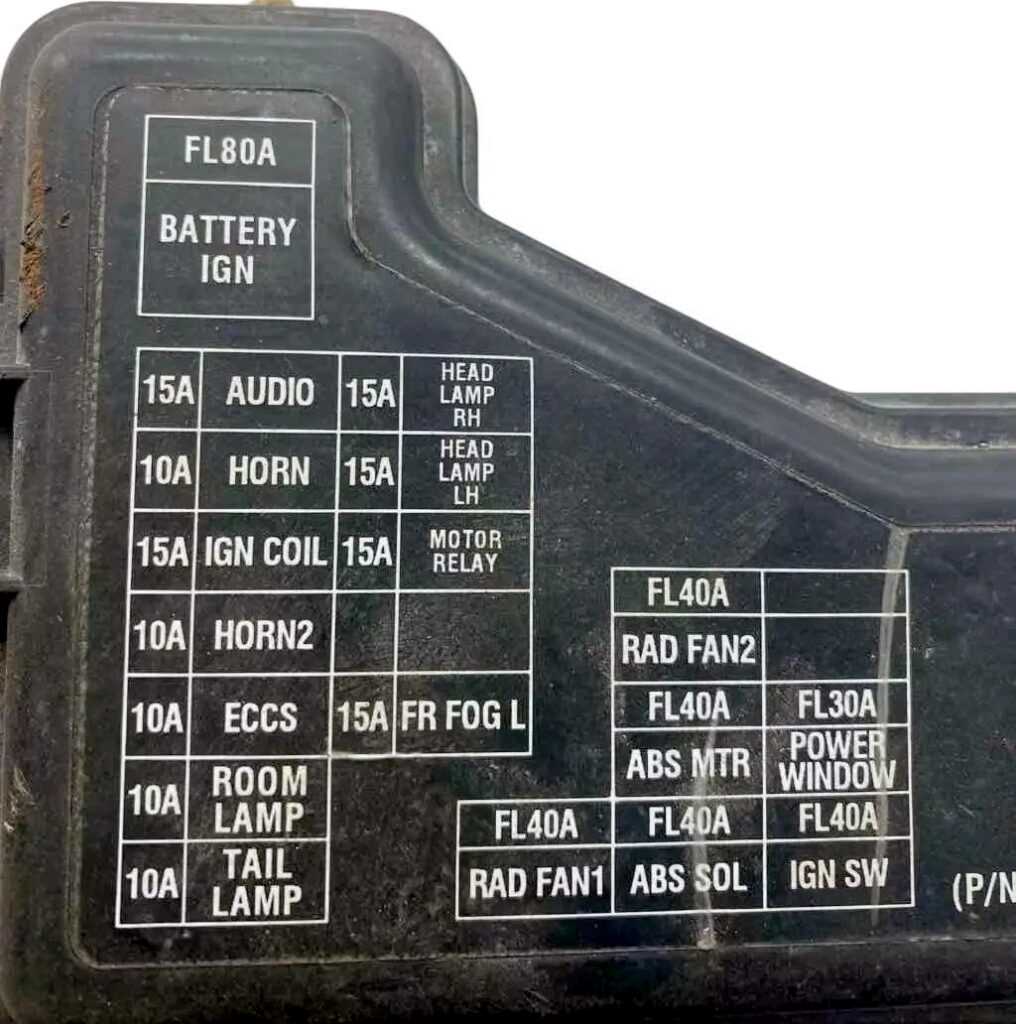 1995 nissan sentra fuse box diagram