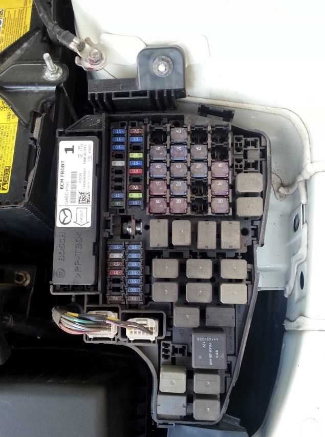 2011 mazda cx7 fuse box diagram