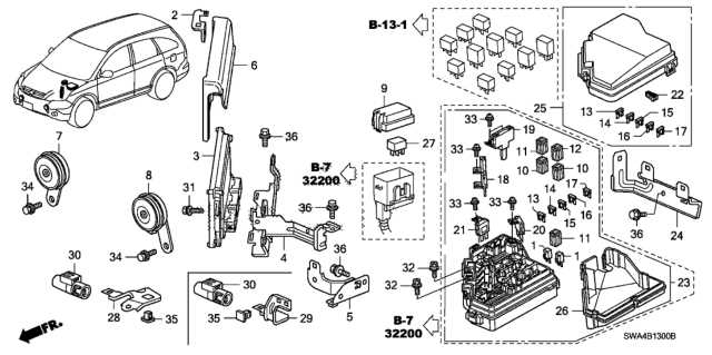 honda crv 2007 fuse diagram