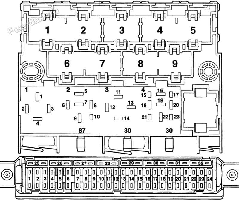 1998 vw golf fuse box diagram