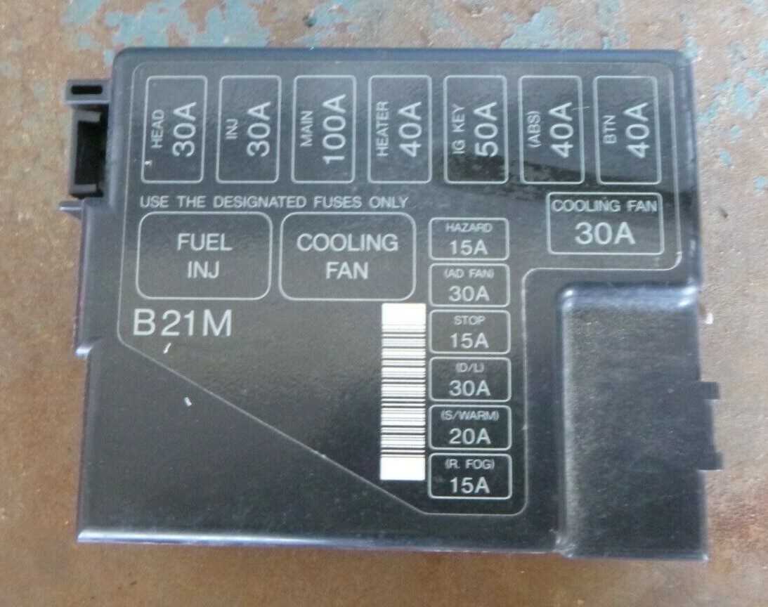 97 mazda protege fuse box diagram