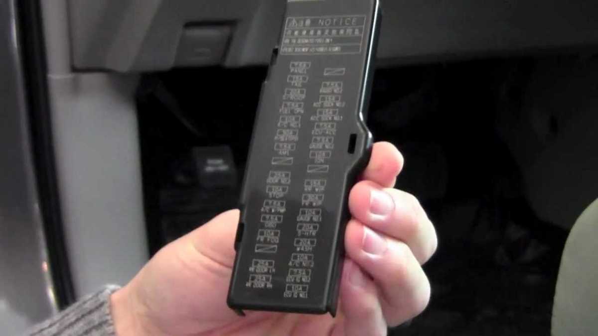 2006 toyota highlander fuse box diagram