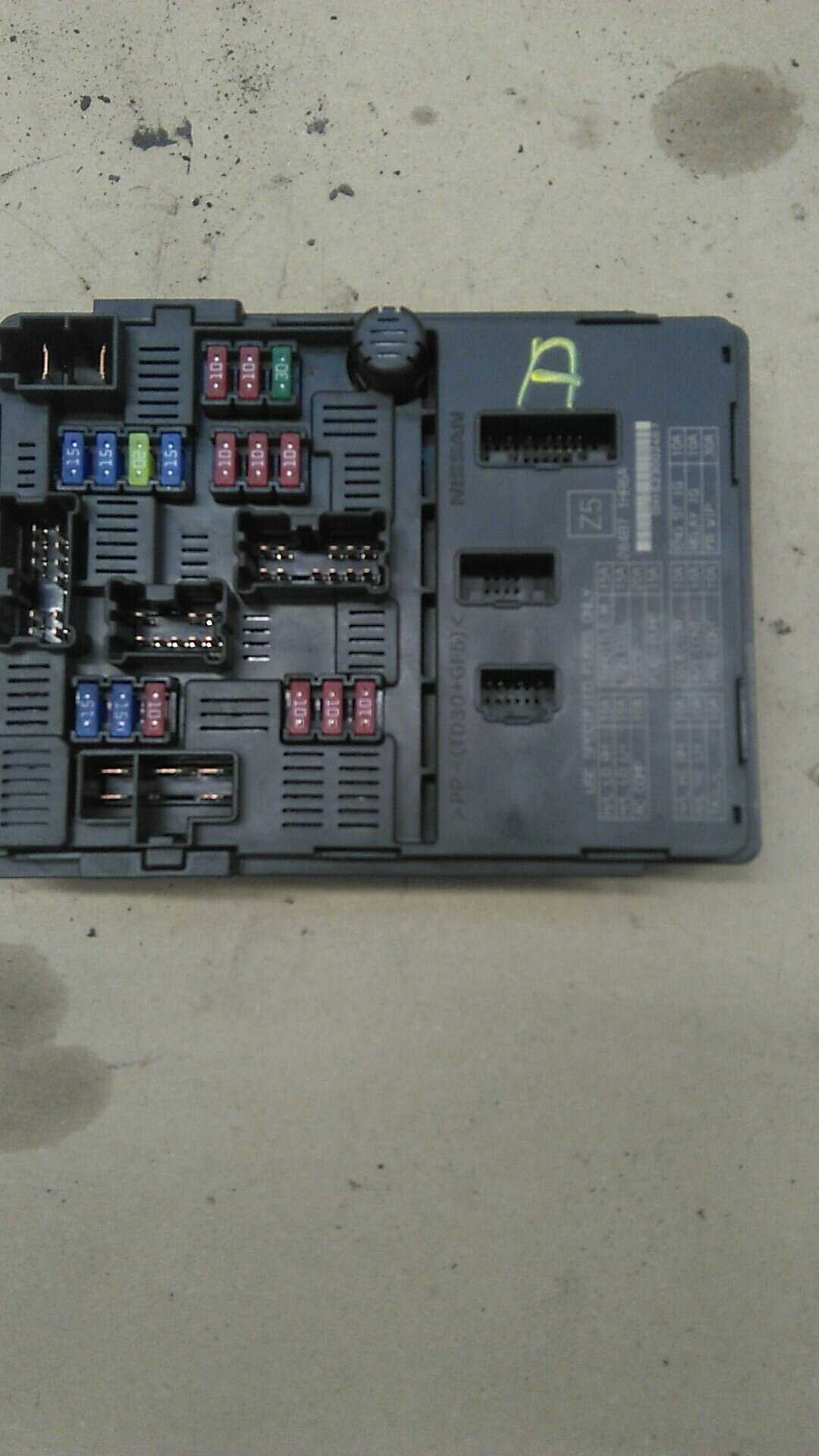 nissan march fuse box diagram
