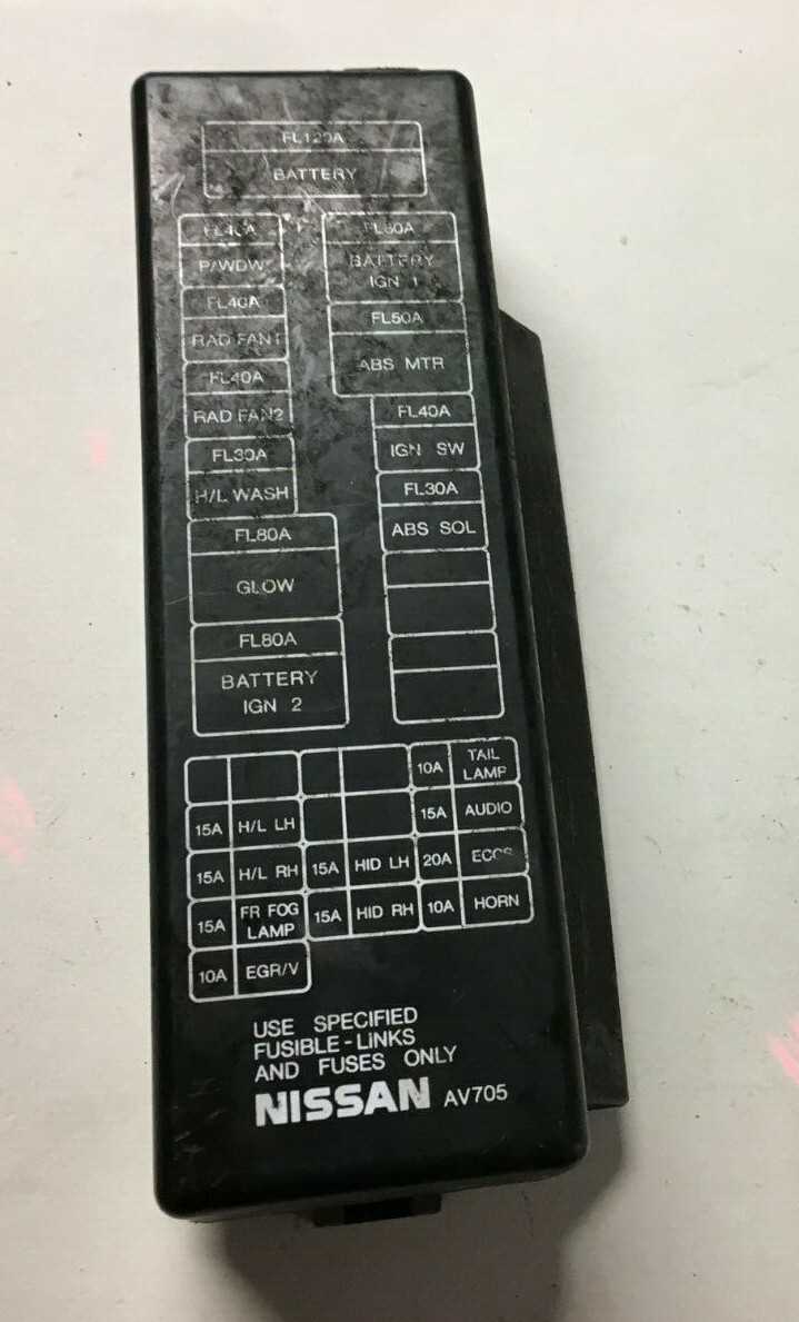 nissan primera p10 fuse box diagram