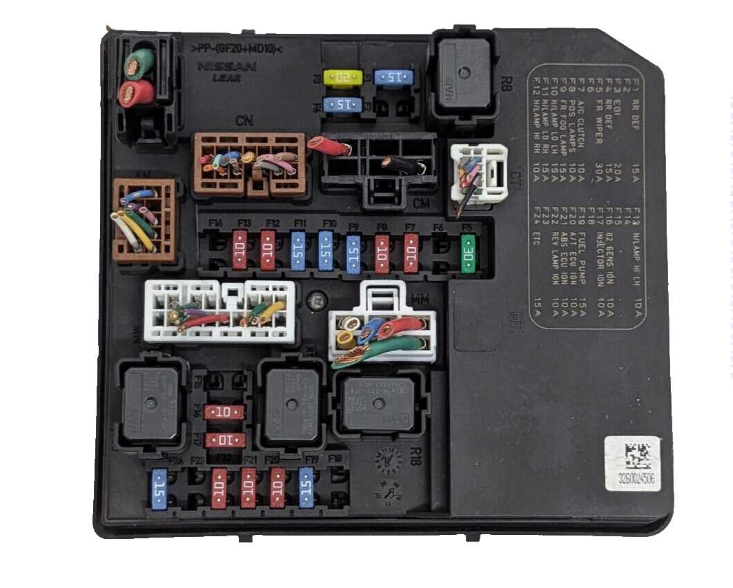 nissan tiida fuse box diagram