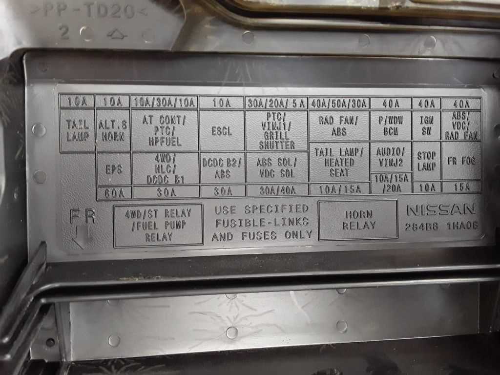 nissan versa 2010 fuse box diagram