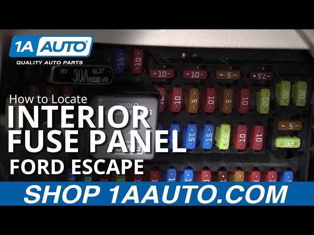 05 escape fuse box diagram