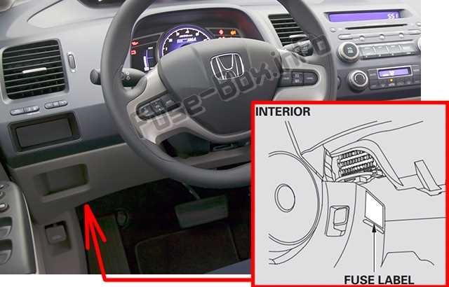 07 honda civic fuse diagram