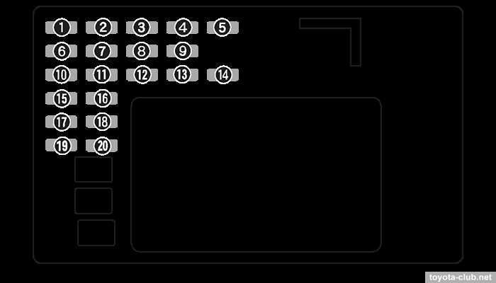 toyota corolla 2005 fuse diagram