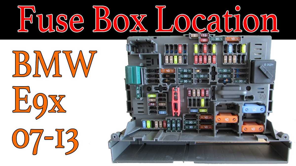 2007 bmw e90 fuse box diagram