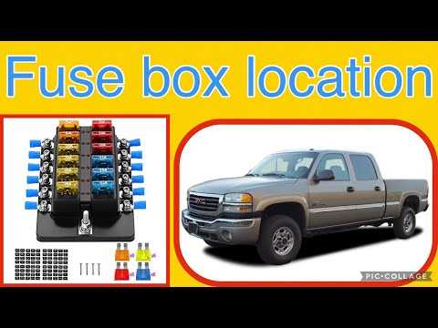 03 gmc sierra 2500 fuse box diagram
