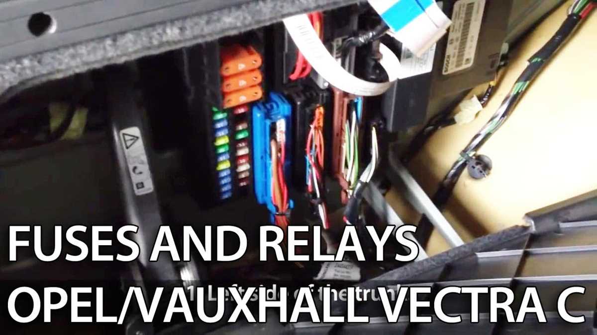 opel vectra c fuse box diagram