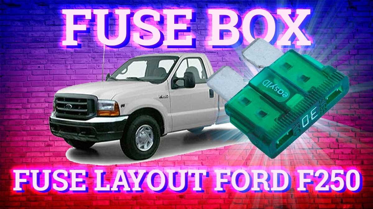 2001 ford f350 fuse box diagram under hood