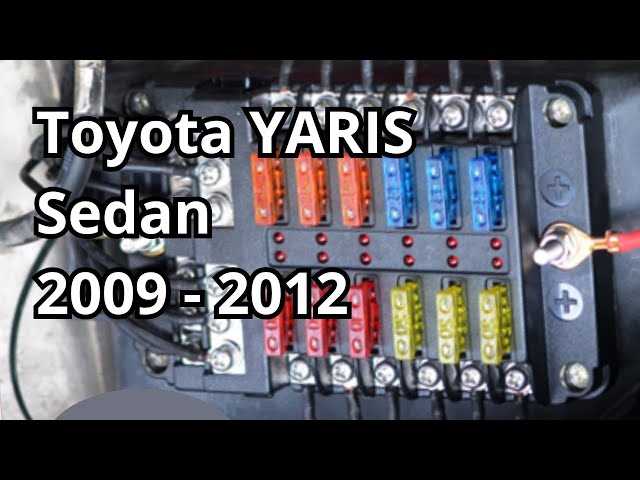 2009 toyota yaris fuse box diagram