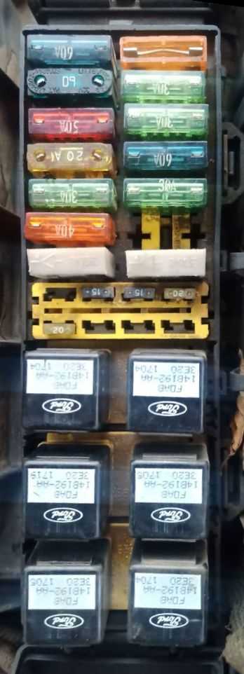1994 ford explorer fuse diagram