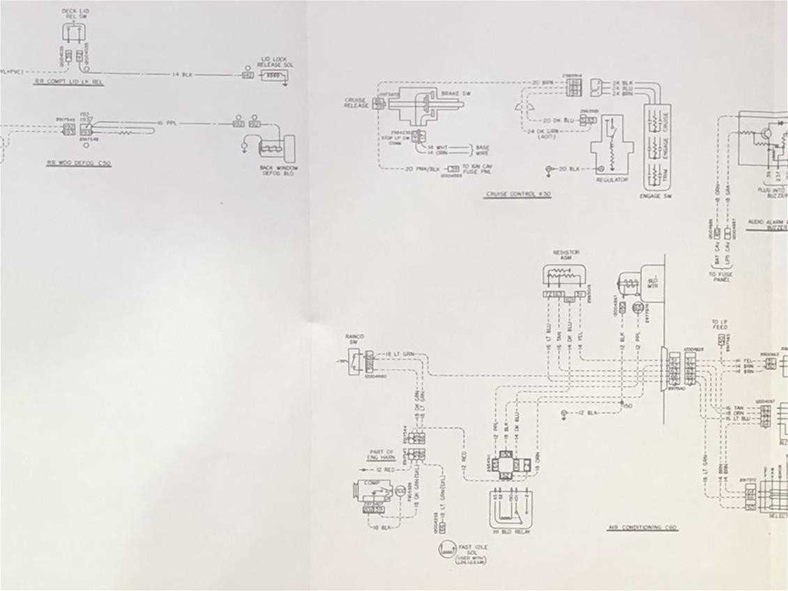 1986 gmc caballero fuse panel diagram