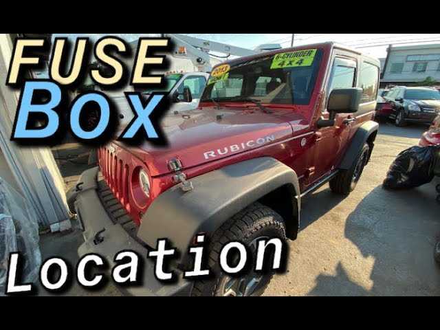 jeep wrangler 2010 fuse box diagram