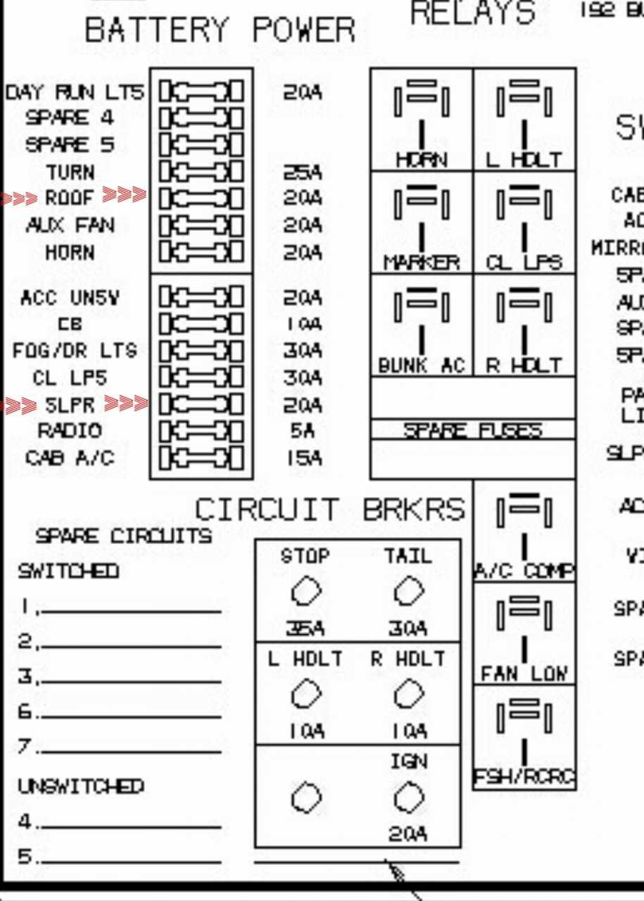 peterbilt 377 fuse box diagram