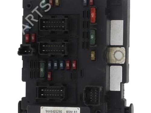 peugeot 307 hdi fuse box diagram