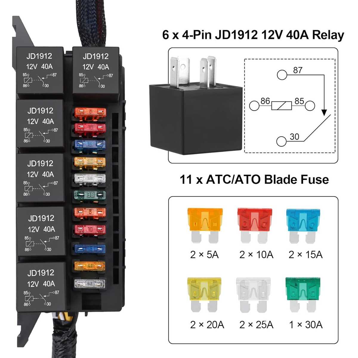 6 way fuse block wiring diagram