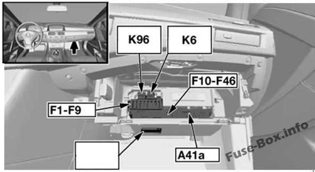 08 bmw e60 under dash fuse box diagram