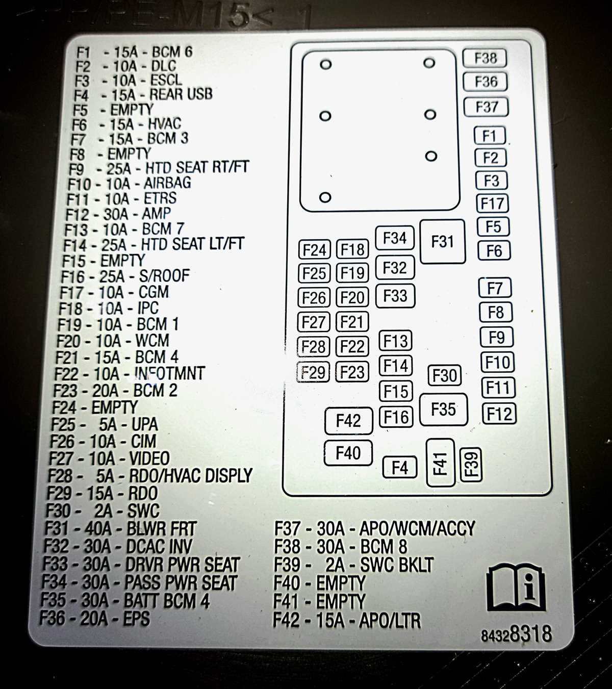 2024 chevy traverse fuse box diagram