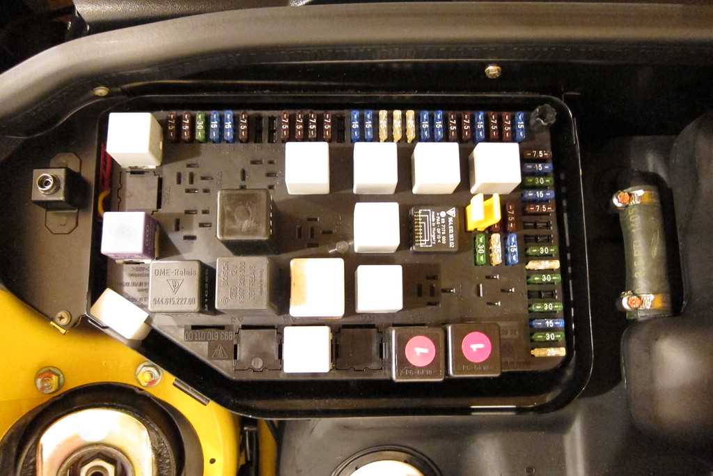 porsche 964 fuse box diagram