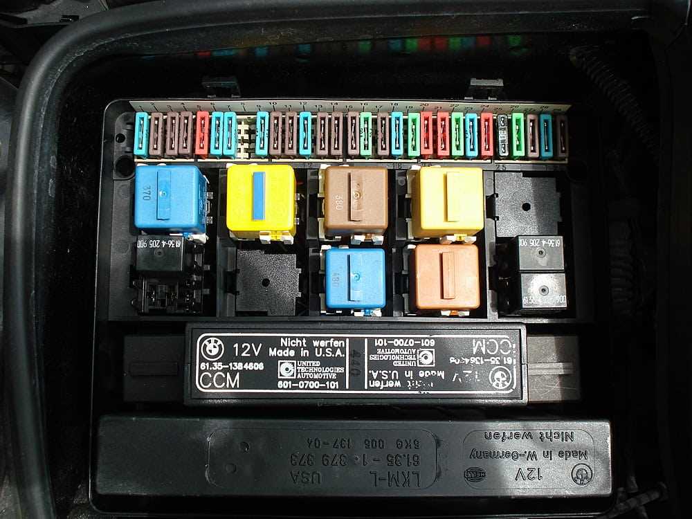 06 bmw 525i fuse diagram
