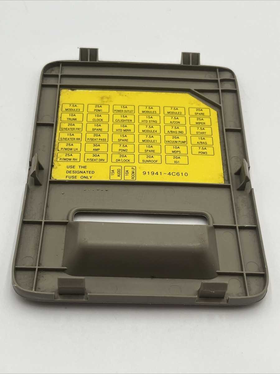 2013 kia optima fuse box diagram