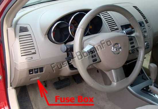 2006 nissan altima under hood fuse box diagram