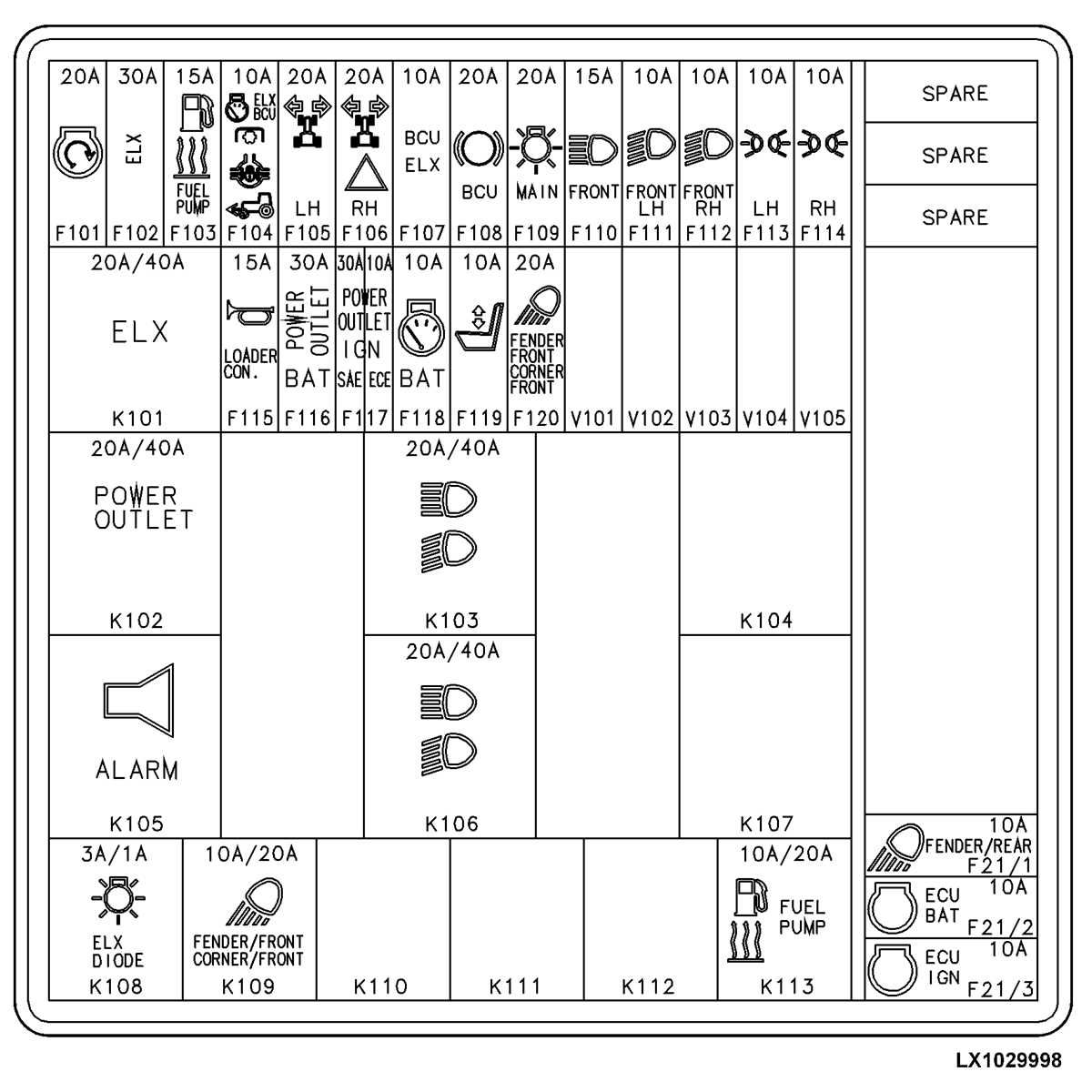 john deere 4455 fuse diagram