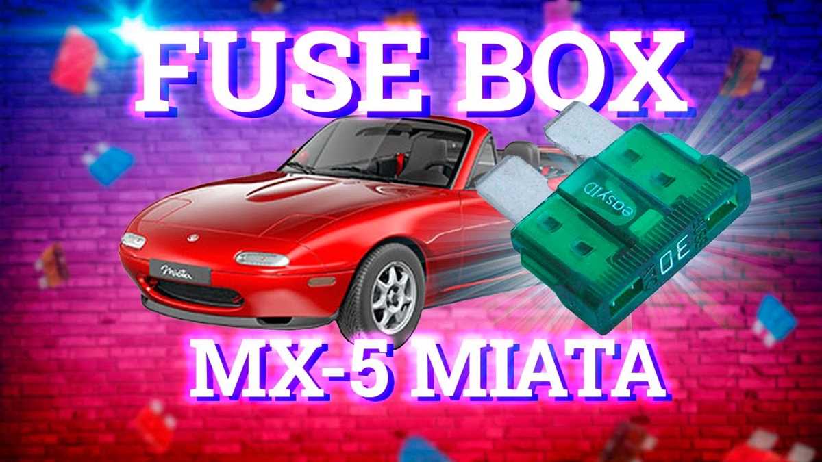 mazda miata fuse box diagram