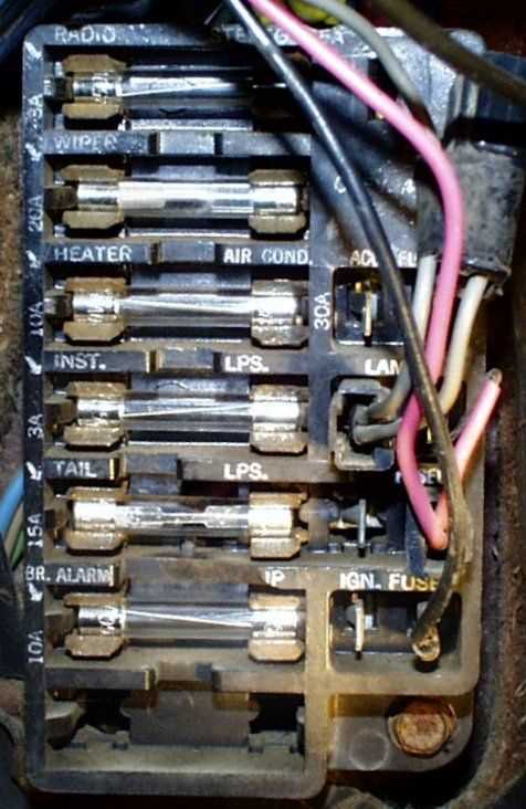 1967 chevelle fuse block diagram