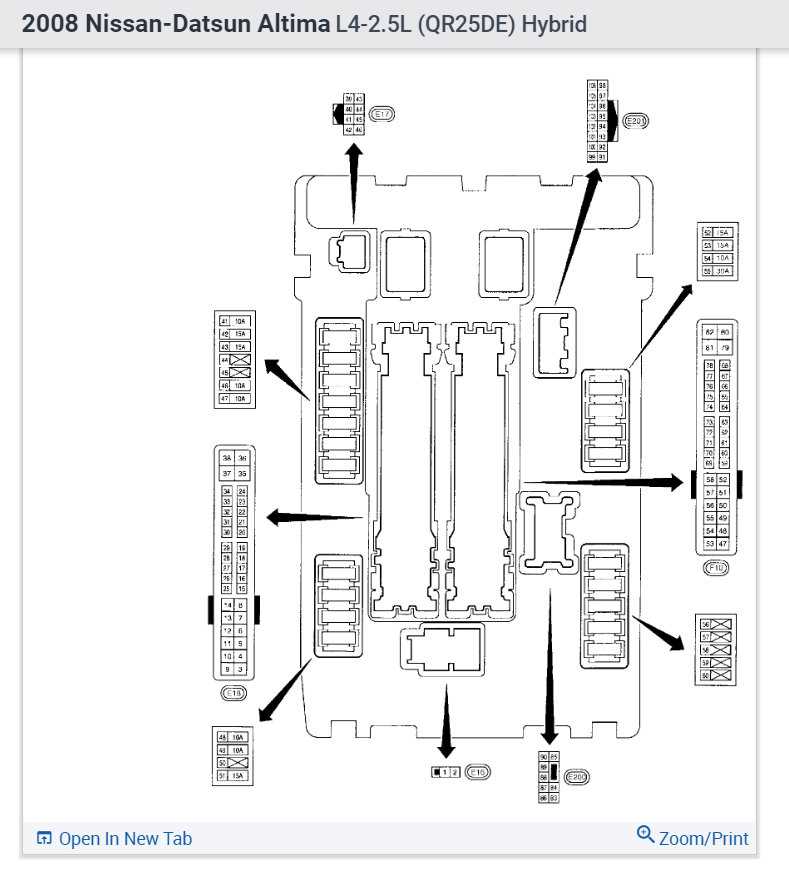 2008 altima fuse box diagram