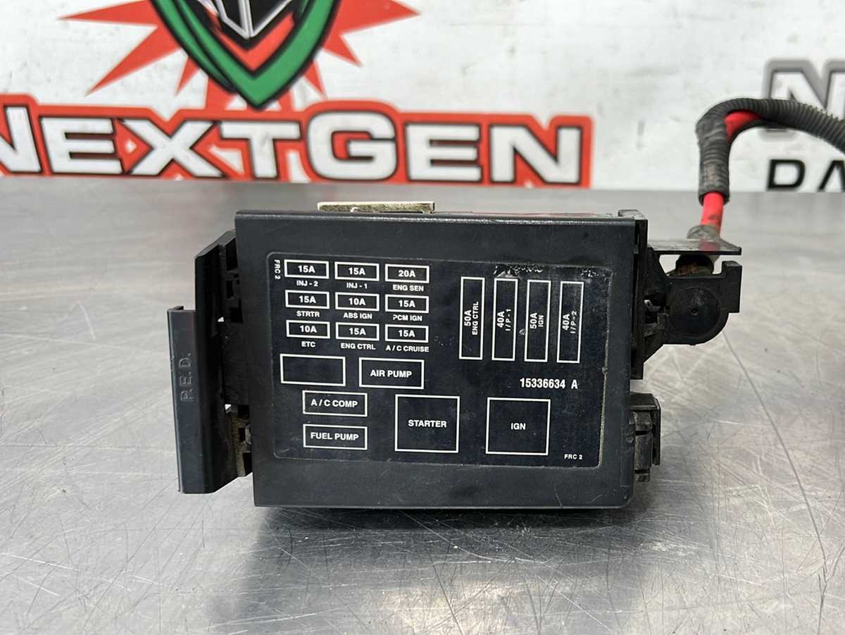 2002 corvette fuse box diagram
