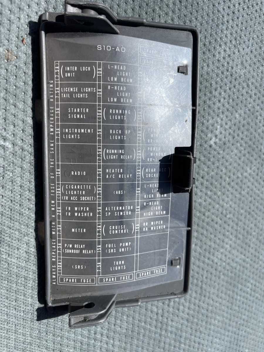 2002 toyota tacoma interior fuse box diagram