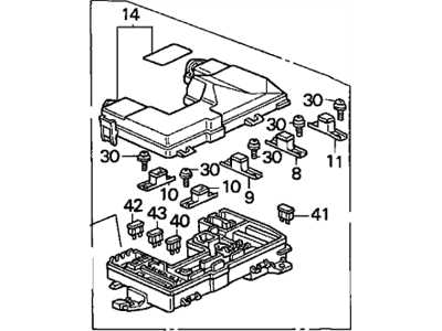 1993 acura integra fuse panel diagram