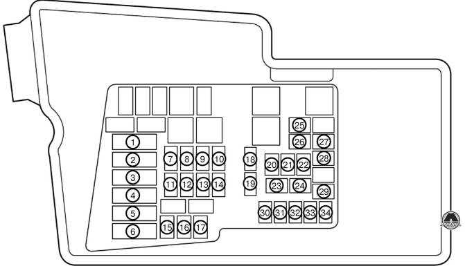 2010 mazda cx7 fuse box diagram