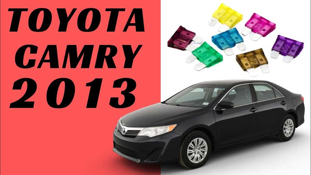 2013 toyota camry interior fuse box diagram