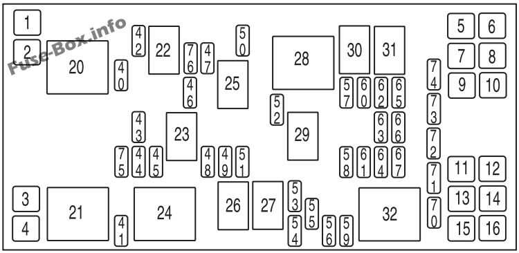 2006 ford freestar fuse panel diagram