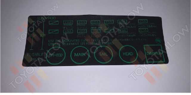 toyota supra fuse box diagram