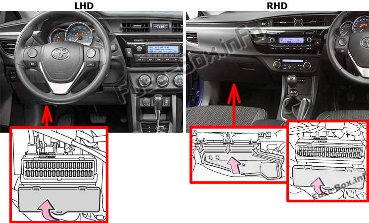2017 toyota corolla fuse box diagram
